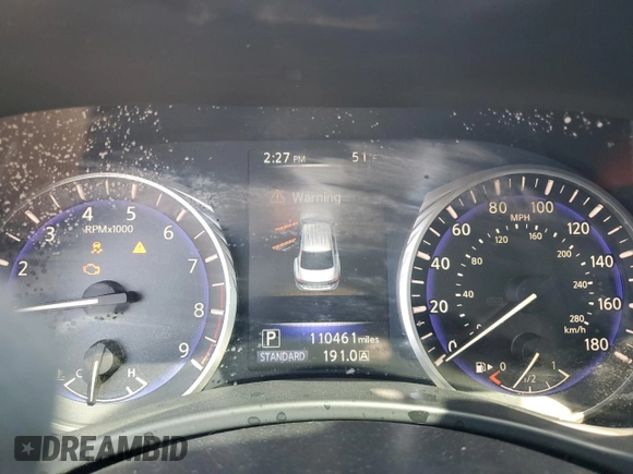 2014 Infiniti Q50 Sport with VIN JN1BV7AP5EM689471, listed as a Copart auction lot 49716815 with 110,461 mi miles and Salvage Title. Bid and sale history available at DreamBid. Image 9.