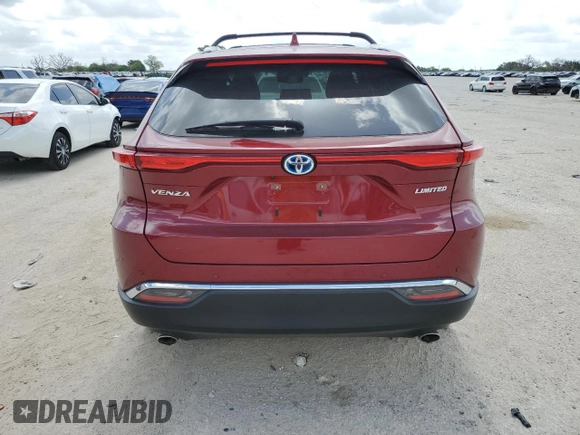 2023 Toyota Venza LE with VIN JTEAAAAH5PJ121554, listed as a Copart auction lot 59160834 with 12,107 mi miles and Salvage Title. Bid and sale history available at carsss.com. Image 6.