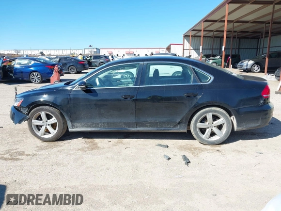 2012 Volkswagen Passat SE with VIN 1VWBH7A32CC047338, listed as a IAAI auction lot 41719936 with 184,255 mi miles. Bid and sale history available at carsss.com. Image 13.