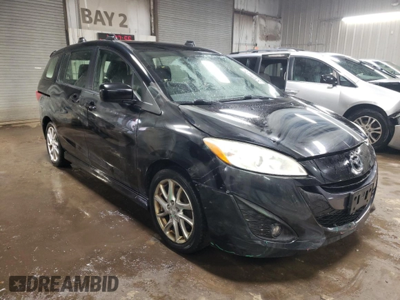 2012 Mazda 5 Touring with VIN JM1CW2CLXC0114623, listed as a Copart auction lot 52036475 with 149,589 mi miles and Salvage Title. Bid and sale history available at DreamBid. Image 4.