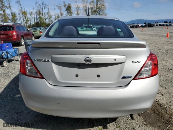 2014 Nissan Versa S Plus with VIN 3N1CN7AP3EL807855, listed as a Copart auction lot 53170725 with 82,741 mi miles and Clean Title. Bid and sale history available at carsss.com. Image 6.