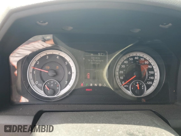 2013 Ram 1500 Tradesman with VIN 1C6RR6FG3DS678621, listed as a Copart auction lot 50441475 with 147,009 mi miles and Salvage title. Bid and sale history available at DreamBid. Image 9.