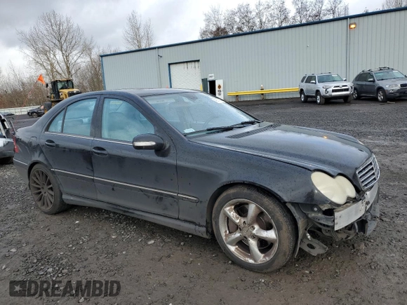 2006 Mercedes-Benz C 230 Sport with VIN WDBRF52H16F766913, listed as a Copart auction lot 42651805 with 129,701 mi miles and Salvage Title. Bid and sale history available at carsss.com. Image 4.