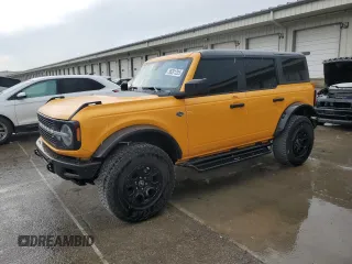 2022 Ford Bronco with VIN 1FMEE5DP5NLB51641, listed as a Copart auction lot 56281205 with 37,683 mi miles and Salvage title. Bid and sale history available at DreamBid. Image 1.