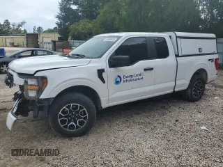 2023 Ford F-150 XL with VIN 1FTEX1EPXPKE86196, listed as a Copart auction lot 53950545 with 48,693 mi miles and Salvage title. Bid and sale history available at DreamBid. Image 1.