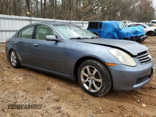 2005 Infiniti G35 Sedan with VIN JNKCV51E55M209609, listed as a Copart auction lot 44210765 with Not Provided miles and Salvage Title. Bid and sale history available at carsss.com. Image 4.