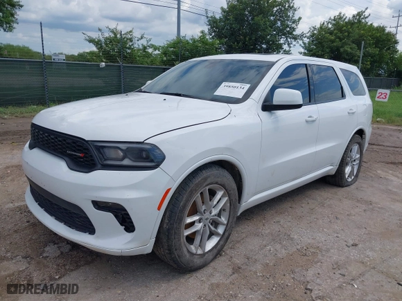 2022 Dodge Durango GT Plus with VIN 1C4RDJDG8NC220033, listed as a IAAI auction lot 39850134 with 44,812 mi miles. Bid and sale history available at carsss.com. Image 22.