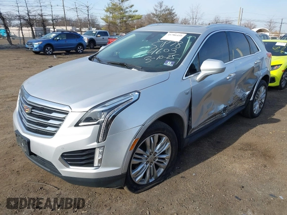 2019 Cadillac XT5 Premium Luxury AWD z VIN 1GYKNFRS2KZ227166, wystawiony jako IAAI lot #41786410 z przebiegiem 99 576 mil mil oraz . Historia ofert i sprzedaży dostępna na DreamBid. Obrazek 2.