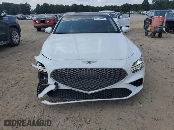 2022 Genesis G70 2.0T with VIN KMTG34TA7NU088080, listed as a Copart auction lot 66758814 with 100,760 mi miles and Salvage Title. Bid and sale history available at carsss.com. Image 5.