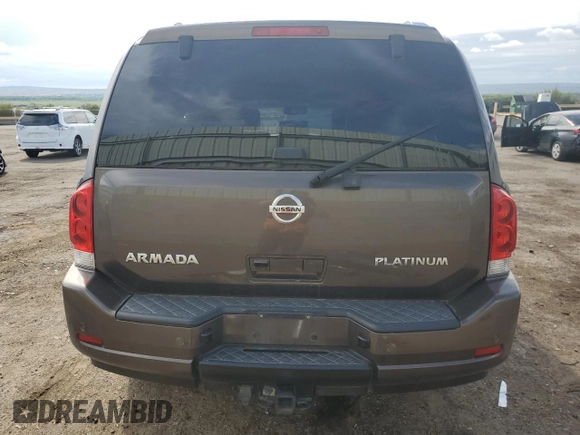 2015 Nissan Armada Platinum z VIN 5N1AA0NC6FN602610, wystawiony jako Copart lot #69121314 z przebiegiem 117 166 mil mil oraz Szkoda całkowita • Salvage title. Historia ofert i sprzedaży dostępna na DreamBid. Obrazek 6.