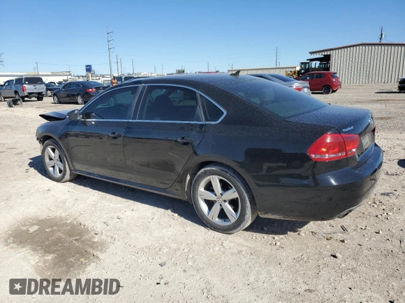 2013 Volkswagen Passat SE with VIN 1VWBH7A30DC130963, listed as a Copart auction lot 47929415 with 176,137 mi miles and Salvage Title. Bid and sale history available at carsss.com. Image 2.