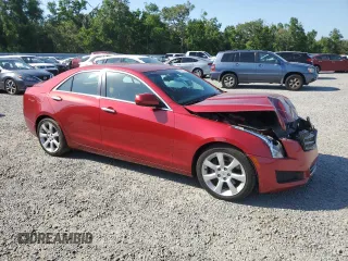 2013 Cadillac ATS with VIN 1G6AA5RX6D0160200, listed as a Copart auction lot 52806275 with 92,976 mi miles and Salvage title. Bid and sale history available at DreamBid. Image 4.