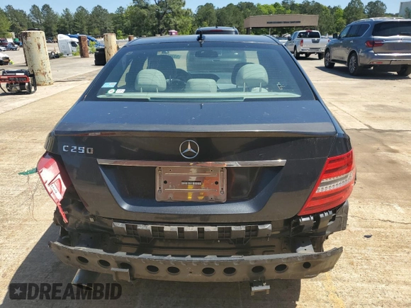 2012 Mercedes-Benz C 250 Sport with VIN WDDGF4HB0CR234798, listed as a Copart auction lot 53260695 with 91,731 mi miles and Salvage Title. Bid and sale history available at DreamBid. Image 6.