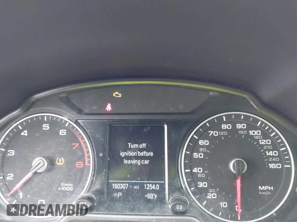 2014 Audi Q5 Premium Plus with VIN WA1LFAFP0EA041939, listed as a IAAI auction lot 41573437 with 160,307 mi miles. Bid and sale history available at carsss.com. Image 7.