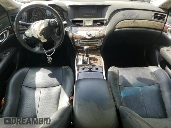 2012 Infiniti M37 with VIN JN1BY1AR6CM390879, listed as a Copart auction lot 51152655 with 187,611 mi miles and Salvage Title. Bid and sale history available at carsss.com. Image 8.