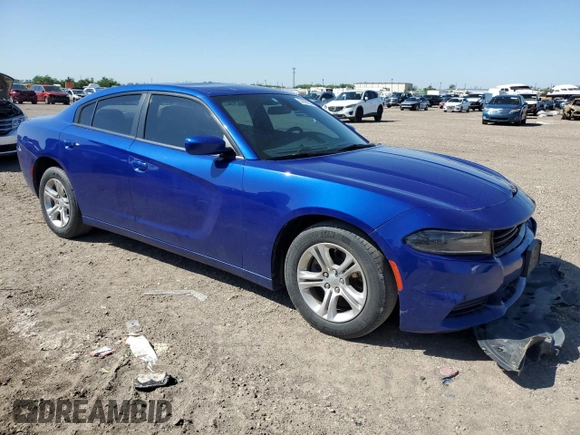 2019 Dodge Charger SXT with VIN 2C3CDXBG4KH589075, listed as a Copart auction lot 51893525 with 54,597 mi miles and Salvage Title. Bid and sale history available at DreamBid. Image 4.