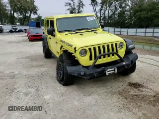 2022 Jeep Wrangler Unlimited High Tide with VIN 1C4HJXDG8NW242586, listed as a Copart auction lot 42751785 with 11,476 mi miles and Non Repairable. Bid and sale history available at DreamBid. Image 15.