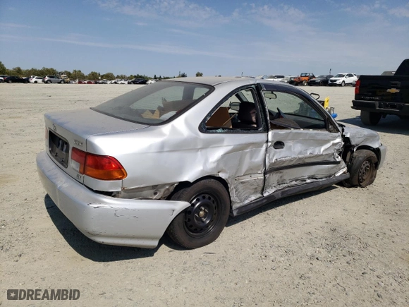 1996 Honda Civic DX with VIN 1HGEJ6228TL048354, listed as a Copart auction lot 63229044 with 117,321 mi miles and Salvage Title. Bid and sale history available at carsss.com. Image 3.