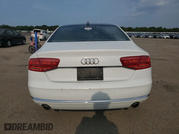 2013 Audi A8 3.0L with VIN WAURGAFD2DN019125, listed as a Copart auction lot 60959515 with 76,585 mi miles and Salvage title. Bid and sale history available at DreamBid. Image 6.