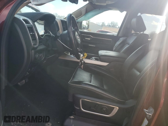 2019 Ram 1500 Laramie with VIN 1C6SRFDT5KN830864, listed as a Copart auction lot 46498855 with 63,935 mi miles and Salvage Title. Bid and sale history available at carsss.com. Image 7.