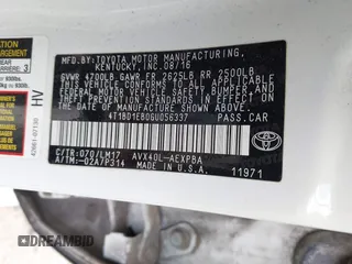 2016 Toyota Avalon XLE Premium z VIN 4T1BD1EB0GU056337, wystawiony jako IAAI lot #42110091 z przebiegiem 296 715 mil mil oraz . Historia ofert i sprzedaży dostępna na DreamBid. Obrazek 9.