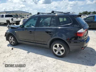 2007 BMW X3 3.0si with VIN WBXPC93447WF15699, listed as a Copart auction lot 66615254 with 105,166 mi miles and Salvage Title. Bid and sale history available at DreamBid. Image 2.