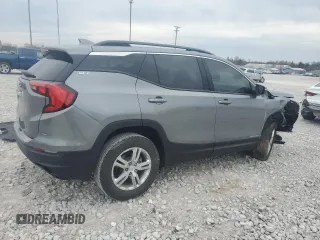 2020 GMC Terrain SLE with VIN 3GKALMEV5LL202108, listed as a Copart auction lot 47255375 with 44,187 mi miles and Salvage Title. Bid and sale history available at carsss.com. Image 3.