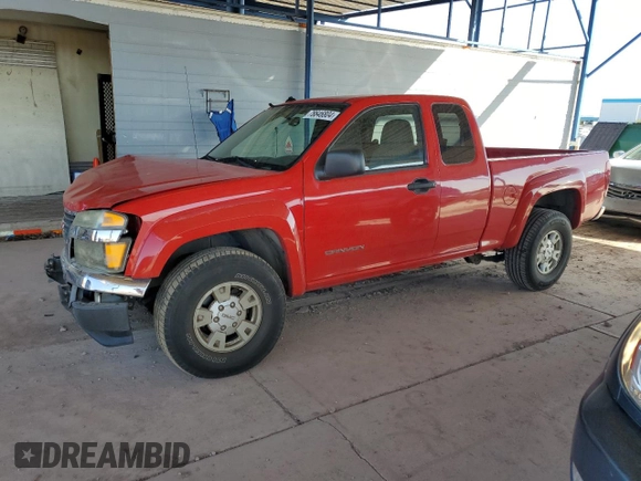 2005 GMC Canyon SLE Z71 with VIN 1GTDS196158130323, listed as a Copart auction lot 78646804 with 0 mi miles and Salvage Title. Bid and sale history available at carsss.com. Image 1.