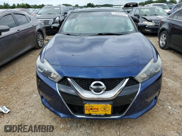 2016 Nissan Maxima S with VIN 1N4AA6AP7GC393929, listed as a Copart auction lot 64045643 with 75,085 mi miles and Salvage Title. Bid and sale history available at DreamBid. Image 5.