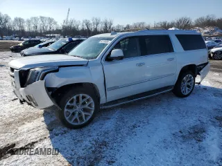 2019 Cadillac Escalade ESV Luxury z VIN 1GYS4HKJXKR214214, wystawiony jako Copart lot #42139385 z przebiegiem 94 736 mil mil oraz Szkoda całkowita • Salvage title. Historia ofert i sprzedaży dostępna na DreamBid. Obrazek 1.