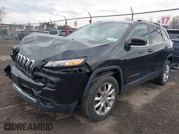 2014 Jeep Cherokee Limited with VIN 1C4PJMDB1EW156776, listed as a IAAI auction lot 41852167 with 130,514 mi miles and . Bid and sale history available at DreamBid. Image 18.