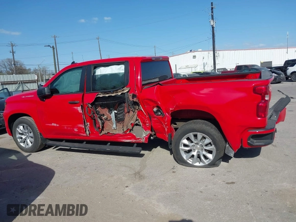 2024 Chevrolet Silverado 1500 Custom with VIN 1GCPABEK5RZ150356, listed as a IAAI auction lot 41806380 with 32,183 mi miles and . Bid and sale history available at DreamBid. Image 14.
