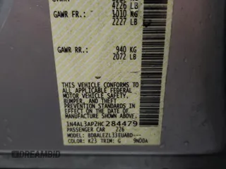 2017 Nissan Altima S with VIN 1N4AL3AP2HC284479, listed as a Copart auction lot 49654125 with 101,025 mi miles and Salvage title. Bid and sale history available at DreamBid. Image 13.