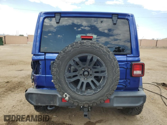 2018 Jeep Wrangler Unlimited Sahara with VIN 1C4HJXEG4JW215801, listed as a Copart auction lot 61774965 with 94,864 mi miles and Salvage title. Bid and sale history available at DreamBid. Image 6.
