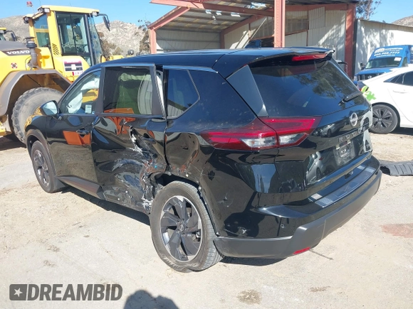 2024 Nissan Rogue SV with VIN JN8BT3BA6RW351100, listed as a IAAI auction lot 41605668 with 8,199 mi miles and . Bid and sale history available at carsss.com. Image 3.