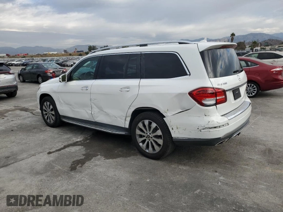 2017 Mercedes-Benz GLS 450 with VIN 4JGDF6EE3HA925011, listed as a Copart auction lot 80407493 with 90,241 mi miles and . Bid and sale history available at DreamBid. Image 2.