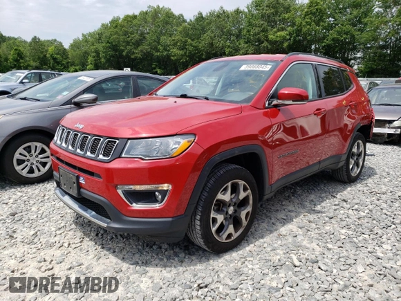 2019 Jeep Compass Limited z VIN 3C4NJDCB0KT753573, wystawiony jako Copart lot #59868045 z przebiegiem 67 615 mil mil oraz Szkoda całkowita • Salvage title. Historia ofert i sprzedaży dostępna na DreamBid. Obrazek 1.