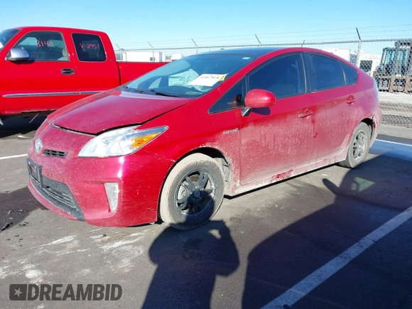 2015 Toyota Prius Four with VIN JTDKN3DU0F1869984, listed as a IAAI auction lot 41667818 with 160,454 mi miles. Bid and sale history available at carsss.com. Image 2.