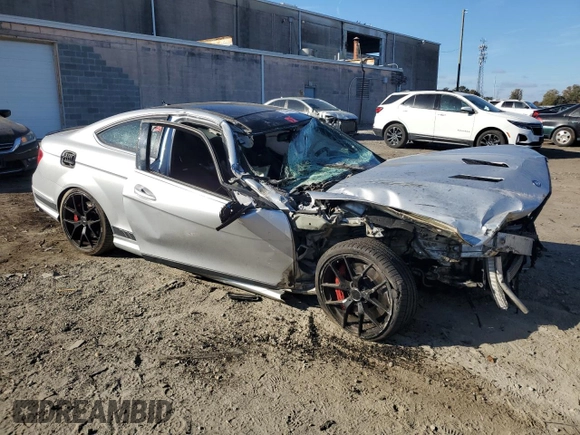 2015 Mercedes-Benz C-Class C 63 AMG with VIN WDDGJ7HB7FG370006, listed as a Copart auction lot 79349074 with 0 mi miles and Salvage Title. Bid and sale history available at carsss.com. Image 4.