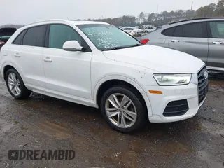 2016 Audi Q3 Premium Plus with VIN WA1EFCFS5GR019108, listed as a IAAI auction lot 41547785 with 74,649 mi miles. Bid and sale history available at carsss.com. Image 1.