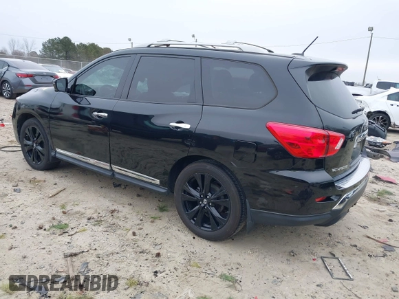 2017 Nissan Pathfinder SV with VIN 5N1DR2MN5HC679665, listed as a IAAI auction lot 41385888 with 104,498 mi miles and . Bid and sale history available at DreamBid. Image 3.