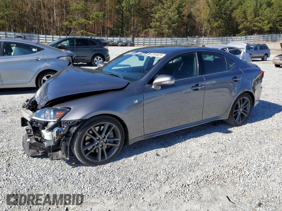 2012 Lexus IS 350 with VIN JTHBE5C28C5030213, listed as a Copart auction lot 82004624 with 97,987 mi miles and Salvage title. Bid and sale history available at DreamBid. Image 1.