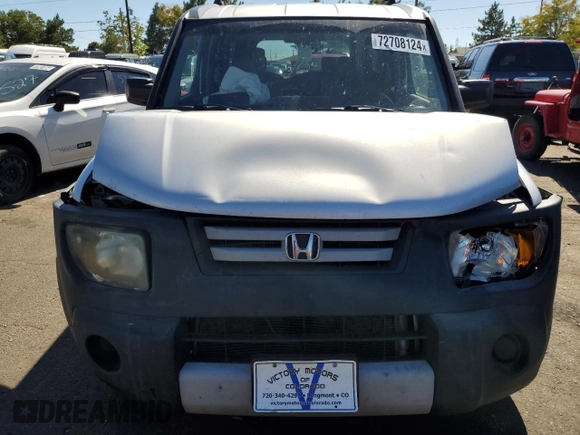 2008 Honda Element LX with VIN 5J6YH17378L003905, listed as a Copart auction lot 72708124 with 215,549 mi miles and Salvage Title. Bid and sale history available at DreamBid. Image 5.