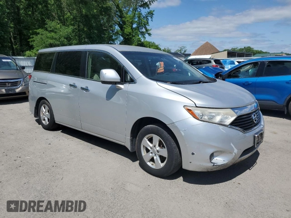 2011 Nissan Quest SL with VIN JN8AE2KP0B9010025, listed as a Copart auction lot 56332935 with 144,538 mi miles and Clean title. Bid and sale history available at DreamBid. Image 4.