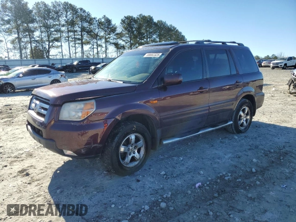 2008 Honda Pilot EX-L with VIN 5FNYF28728B013943, listed as a Copart auction lot 88882325 with 258,740 mi miles and Salvage Title. Bid and sale history available at DreamBid. Image 1.