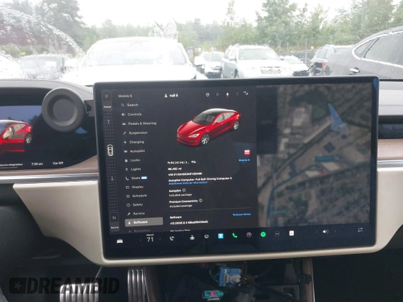 2021 Tesla Model S Long Range with VIN 5YJSA1E53MF428488, listed as a IAAI auction lot 42511017 with 68,482 mi miles and . Bid and sale history available at DreamBid. Image 17.