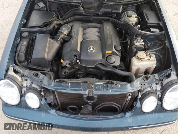 2000 Mercedes-Benz E-Class with VIN WDBJF65J1YB103093, listed as a Copart auction lot 51587325 with 208,350 mi miles and Salvage Title. Bid and sale history available at carsss.com. Image 13.
