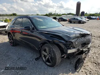 2024 Genesis GV70 Sport with VIN 5NMMCDTC3RH003803, listed as a Copart auction lot 59806985 with 7,614 mi miles and Salvage title. Bid and sale history available at DreamBid. Image 4.