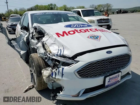 2020 Ford Fusion Titanium with VIN 3FA6P0D91LR130717, listed as a Copart auction lot 53095765 with 94,535 mi miles and Salvage title. Bid and sale history available at DreamBid. Image 11.