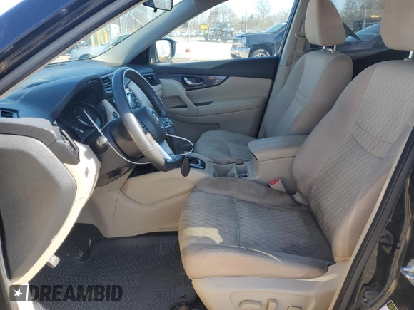 2017 Nissan Rogue SV with VIN KNMAT2MV7HP576328, listed as a Copart auction lot 50885585 with 92,915 mi miles and Salvage Title. Bid and sale history available at carsss.com. Image 7.